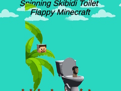 Mäng Spinning Skibidi Toilet Flappy Minecraft