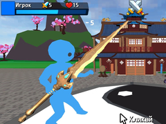 Mäng Obby Stickman  On Swords