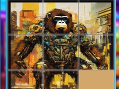 Mäng Gorilla Sliding Puzzles