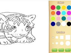 Mäng Baby Tiger Coloring Book
