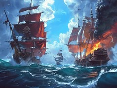 Mäng Pirate Ships: Build and Fight
