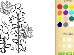 Mäng Butterflies and Flowers Coloring Book for Kids