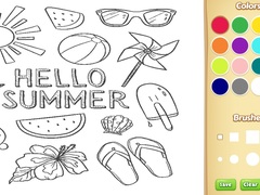 Mäng Hello Summer Coloring Book for Kids