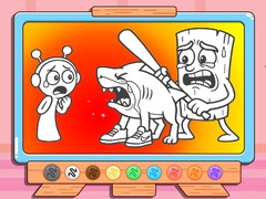 Mäng Coloring Book: Sprunki VS Tung Tung Sahur