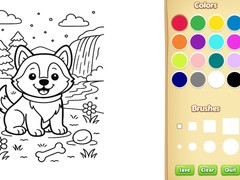 Mäng Dog Coloring Book