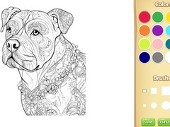 Mäng Dog Coloring Book for Adults