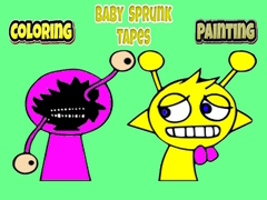 Mäng Coloring Baby Sprunk tapes Painting