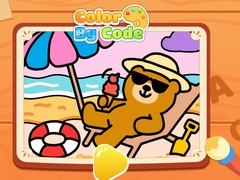 Mäng Color By Code: Chill Bear