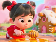 Mäng Jigsaw Puzzle: Honey Girl Candy House