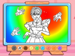 Mäng Coloring Book: Wednesday Addams Dancing