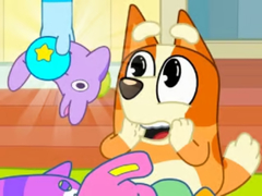 Mäng Jigsaw Puzzle: Bluey Toy Claw Machine