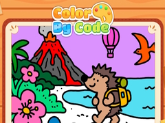 Mäng Color By Code Volcano Hedgehog
