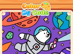 Mäng Color By Code Space Bear