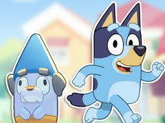 Mäng Jigsaw Puzzle: Bluey & Bingo Obstacle Course