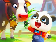 Mäng Jigsaw Puzzle: Baby Panda Cow Ranch