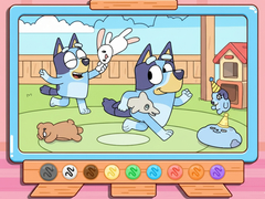 Mäng Coloring Book: Bluey & Bingo Chasing Play