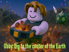 Mäng Obby: Dig to the center of the Earth