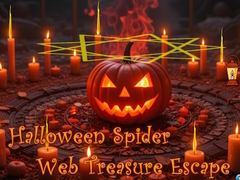 Mäng Halloween Spider Web Treasure Escape