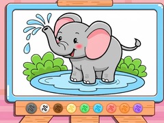 Mäng Coloring Book: Cute Baby Elephant