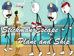 Mäng Stickman Escape - Plane and Ship