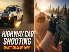 Mäng Highway Car Shooting 3D Action Game 2025