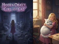 Mäng Hidden Object - Girl and Cat