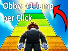 Mäng Obby: +1 Jump per Click