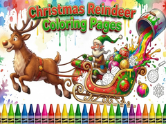 Mäng Christmas Reindeer Coloring Pages