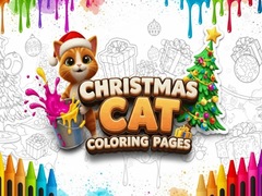 Mäng Christmas Cat Coloring Pages