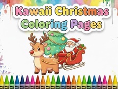 Mäng Kawaii Christmas Coloring Pages