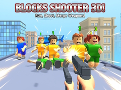 Mäng Blocks Shooter 3D! Run, Shoot, Merge Weapons!