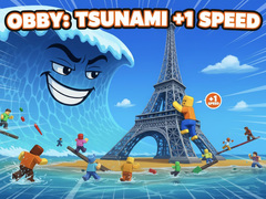 Mäng Obby: Tsunami +1 speed