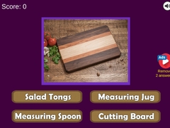 Mäng Kitchen Utensils & Cutlery Quiz