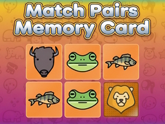 Mäng Match Pairs Memory Card