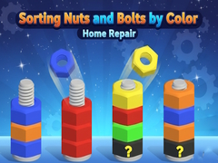 Mäng Sorting Nuts and Bolts by Color: Home Repair