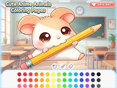 Mäng Cute Anime Animals Coloring Pages