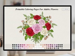 Mäng Printable Coloring Pages For Adults Flowers
