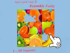 Mäng Square jigsaw Puzzle 2 - Assemble Fruits
