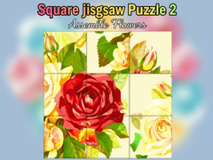 Mäng Square jigsaw Puzzle 2  Assemble Flowers