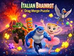Mäng Italian Brainrot Drag Merge Puzzle