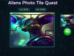 Mäng Aliens Photo Tile Quest