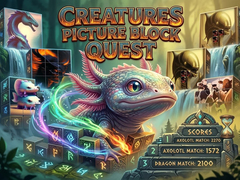 Mäng Creatures Picture Block Quest