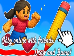 Mäng Obby online with friends: Draw and Jump!