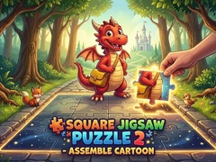 Mäng Square jigsaw Puzzle 2 - Assemble Cartoon
