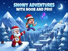 Mäng Snowy Adventures with Noob and Pro!