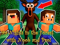 Mäng 99 Nights in the Forest with Noob and Pro!