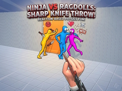 Mäng Ninja vs Ragdolls: Sharp Knife Throw!