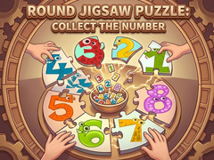 Mäng Round jigsaw Puzzle - Collect the Number