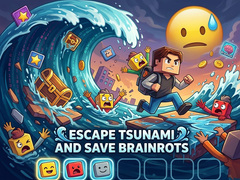 Mäng Escape Tsunami and Save Brainrots