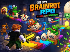 Mäng Obby: Brainrot RPG Slasher & Loot Adventure